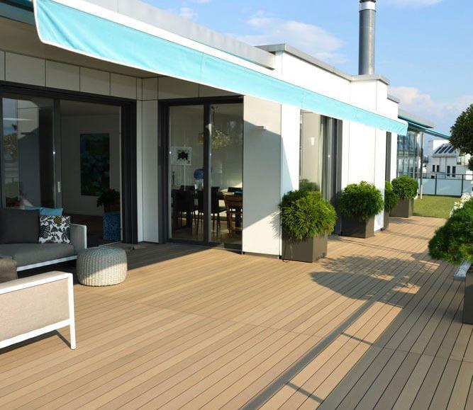 Lót Sàn Gỗ Nhựa Composite Sân Thượng Ngoài Trời cho ngôi nhà bạn