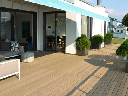 Lót Sàn Gỗ Nhựa Composite Sân Thượng Ngoài Trời cho ngôi nhà bạn